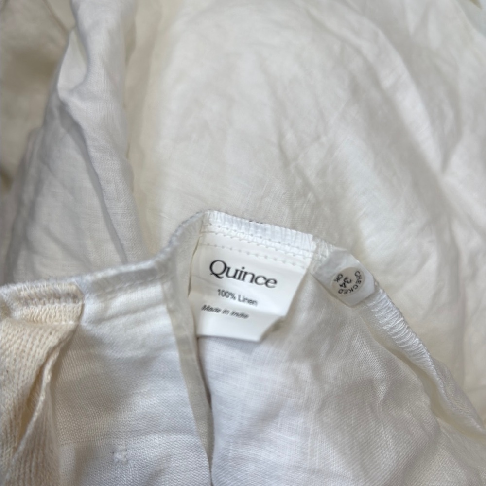 Quince White Linen duvet cover